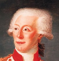 Marie Paul Yves Roch Gilbert de Motier, Marqus de Lafayette, general francs masn que particip en la guerra de la Independencia de USA. leo de Joseph Boze (detalle).